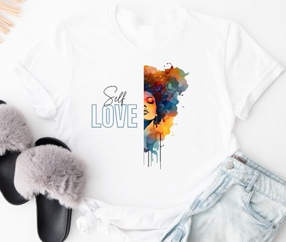 Cute Short Sleeve T-Shirt - Graphic Self Love