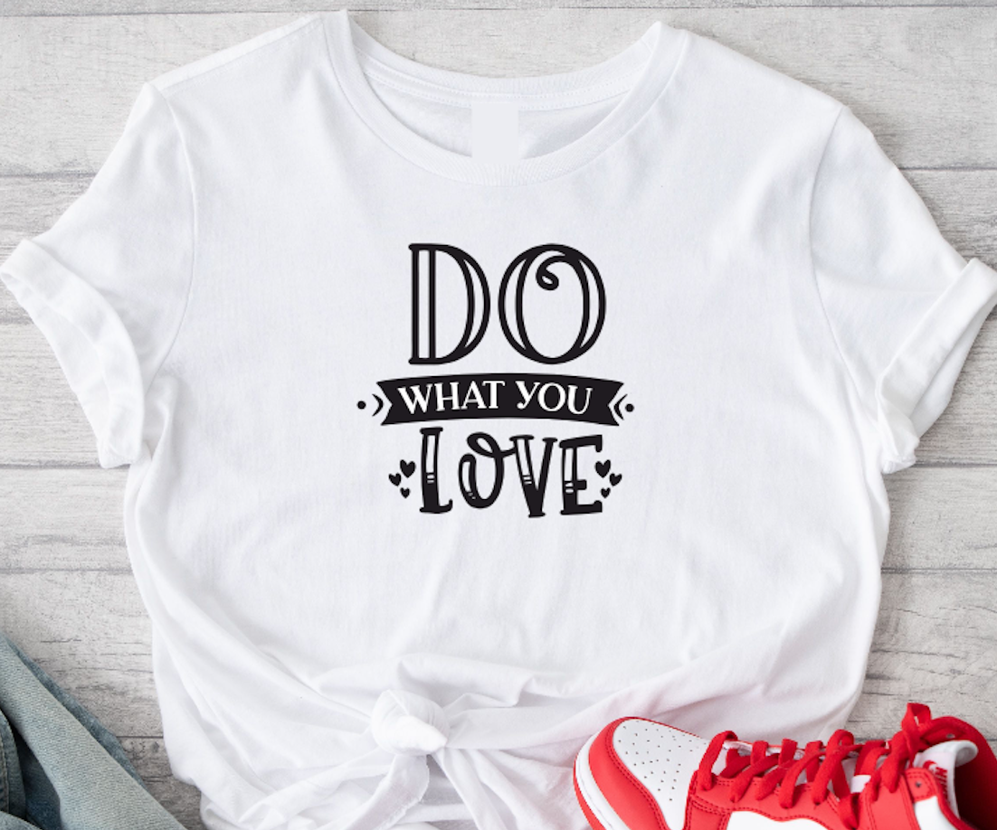 Casual Short Sleeve T-Shirt - Graphics Do What Love