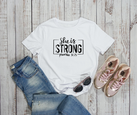Chic Short Sleeve T-Shirt - Strong