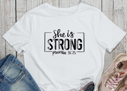 Chic Short Sleeve T-Shirt - Strong